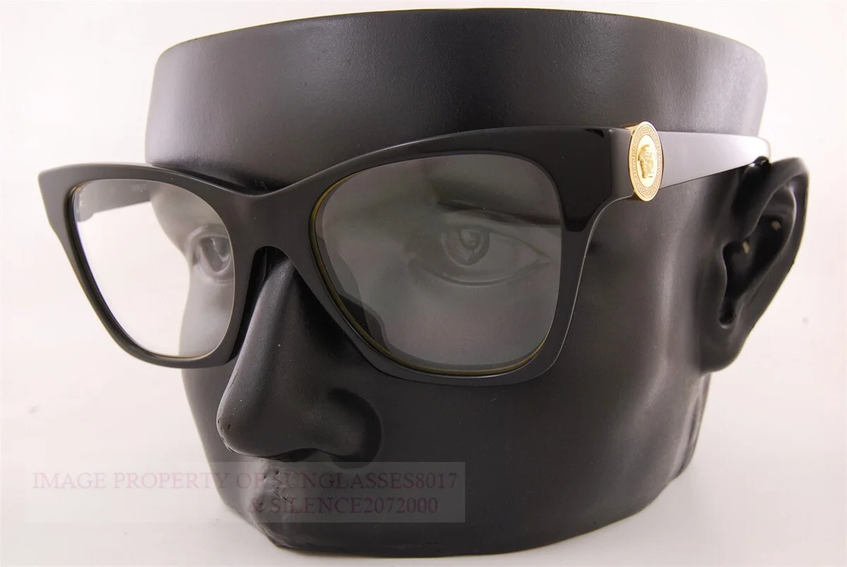 Brand New VERSACE Eyeglass Frames 3341U GB1 Black for Women Size 52mm 2