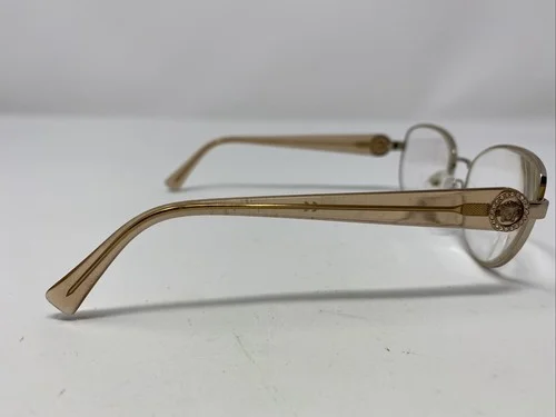 Versace MOD. 1246-B 1052 Gold Eyeglasses Frames 52-17 135 Italy Designer Women 4