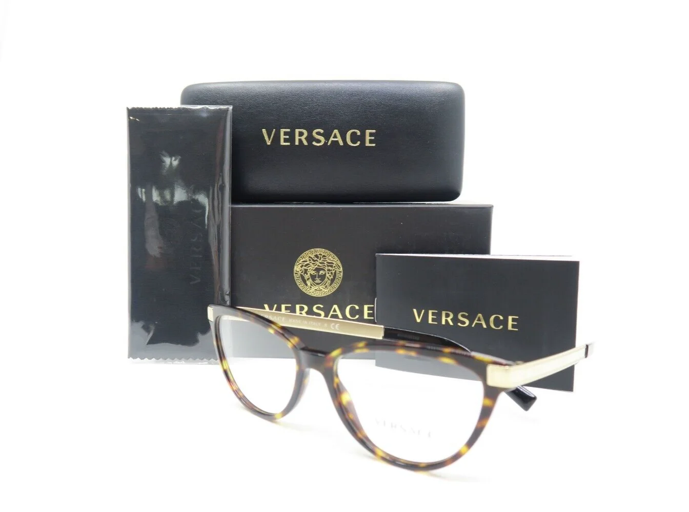 Versace VE3271-108 54mm Brown Tortoise-Gold New Women